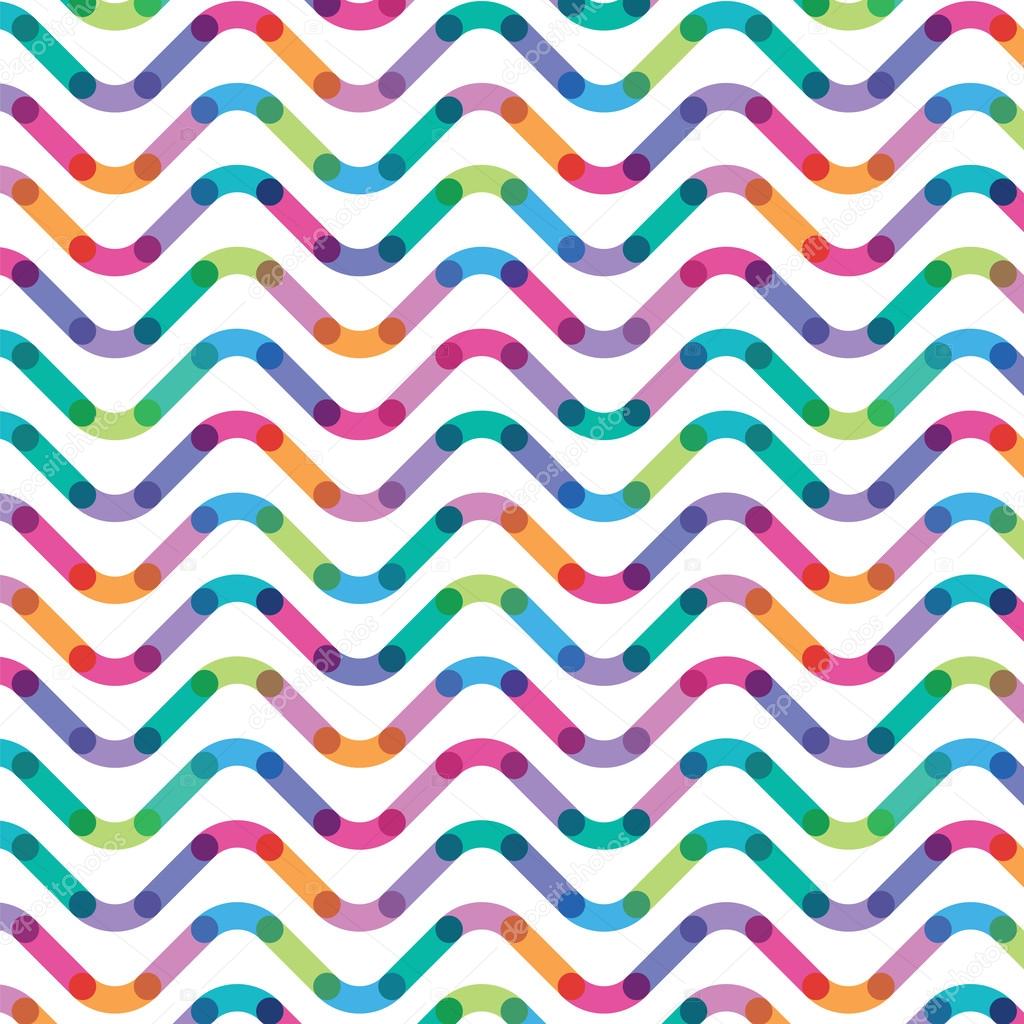 Color wavy lines seamless pattern