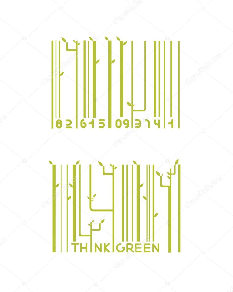 Two green barcode