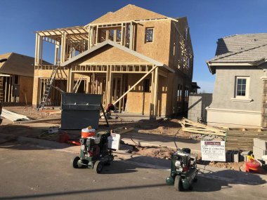 Arizona 'da yeni ev inşaatı başlıyor..