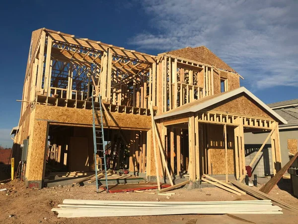 Novo Desenvolvimento Construção Casas Arizona — Fotografia de Stock