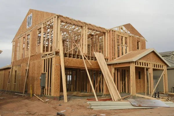 Novo Desenvolvimento Construção Casas Arizona — Fotografia de Stock