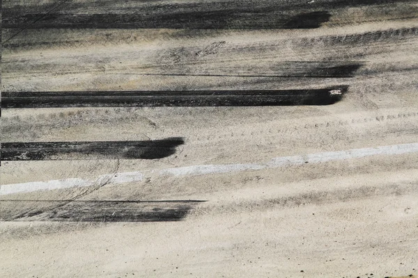 Tire marks on road track — Stock Photo, Image