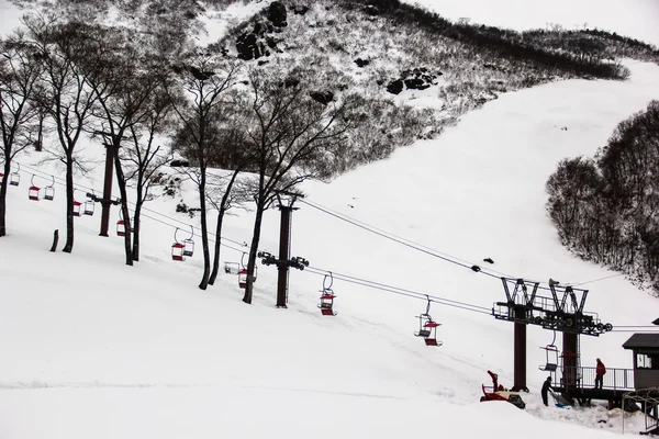 Ski chair lift — Stock Photo, Image