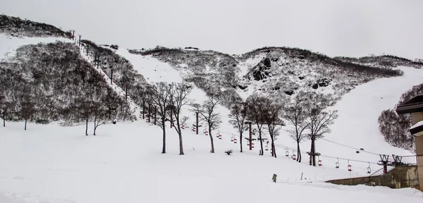 Ski chair lift — Stock Photo, Image