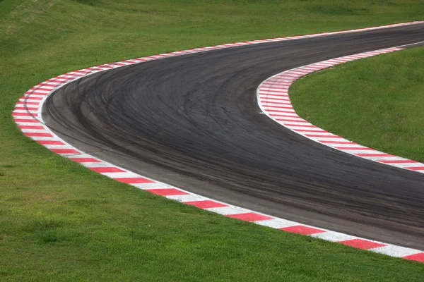 Race track curve road — Stock Photo, Image