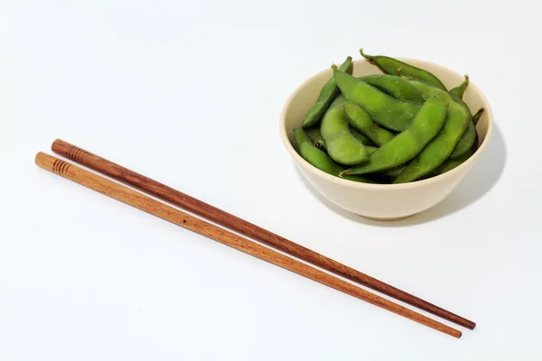 Japán konyha edamame bab — Stock Fotó