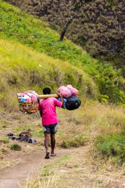 Hamallar ağır çuval taşıma
