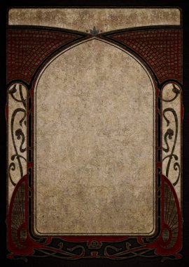 Art Nouveau arka planlar ve çerçeveler