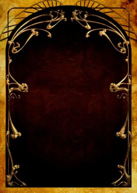 Art Nouveau arka planlar ve çerçeveler