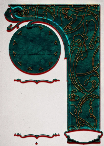 Fondos y marcos Art Nouveau Imagen de stock