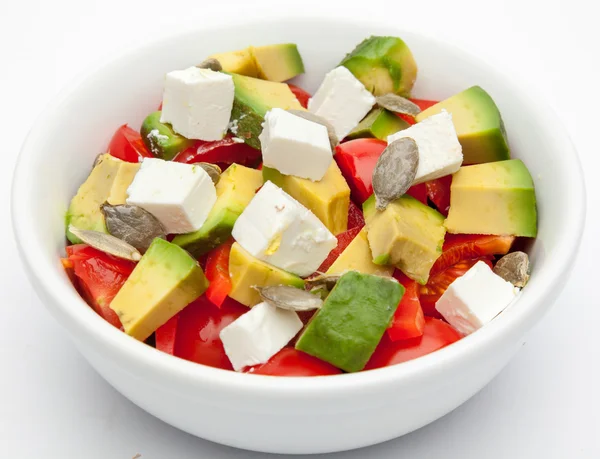Vegetarische salade in kom — Stockfoto