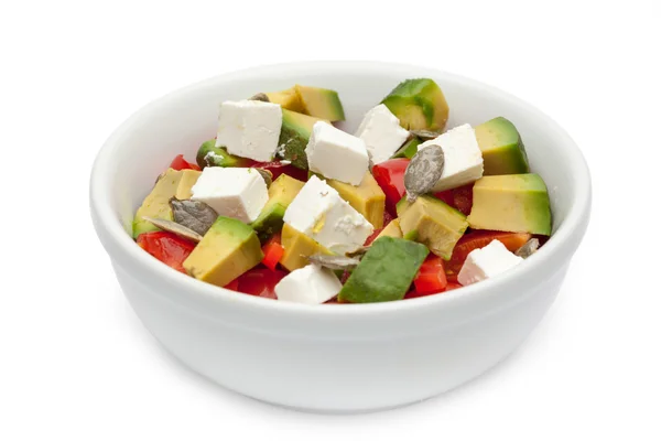 Вегетарианский салат в миске — стоковое фото
