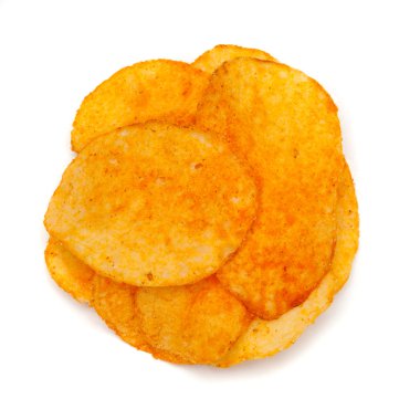 Tuzlu atıştırmalıklar daire şeklinde.