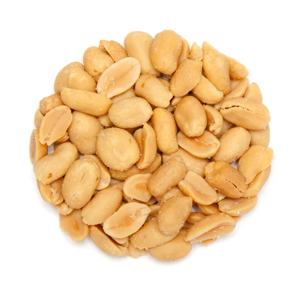 Circle shaped peanuts. — Stock Photo, Image