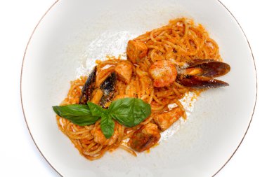 Sseafood ile makarna