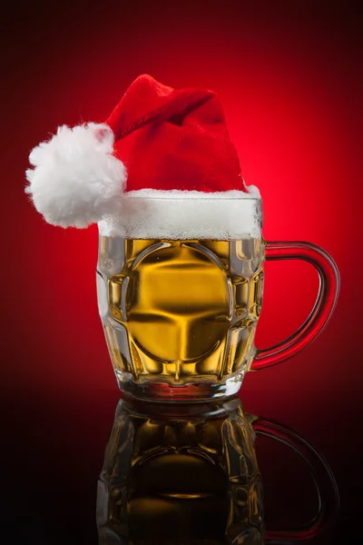 Taza de cerveza de Navidad — Foto de Stock