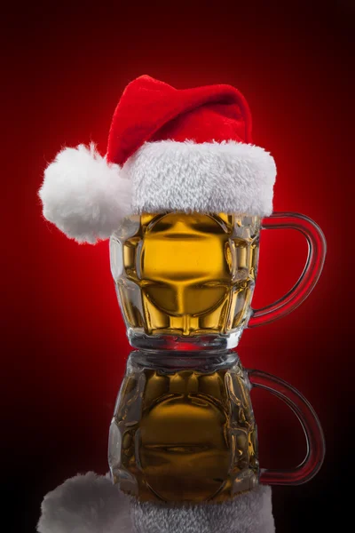 Caneca de cerveja de Natal — Fotografia de Stock