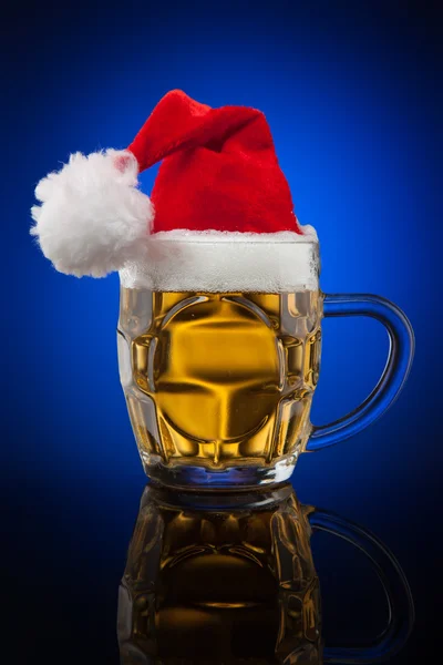 Taza de cerveza de Navidad — Foto de Stock