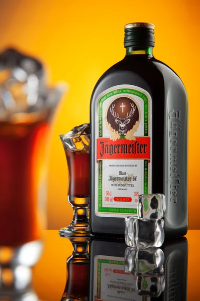 Jagermeister butelka — Zdjęcie stockowe