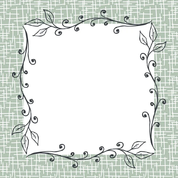 Quadratisch floralen Rahmen Hintergrund — Stockvektor