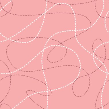 Karışık Çizgiler Dikişsiz Desen. Kesikli karışık çizgilerle soyut arka planı yineleme.