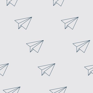 Kağıt Düzlemler Dikişsiz Desen. Soyut arka planı kağıt düzlemlerle yineleme.