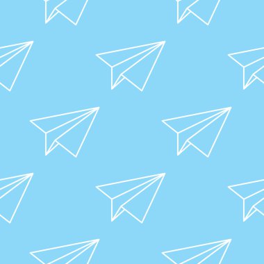 Kağıt Düzlemler Dikişsiz Desen. Soyut arka planı kağıt düzlemlerle yineleme.