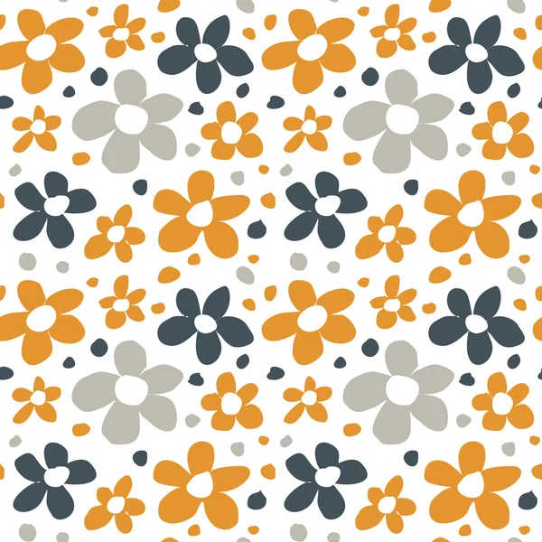 Flores abstractas Patrón sin costura Textura — Archivo Imágenes Vectoriales