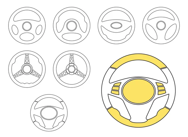 Araba direksiyon Icons set