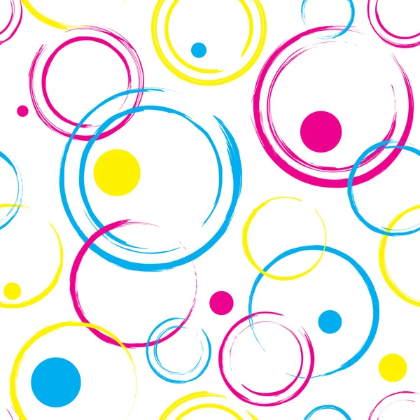 Cercle abstrait motif sans couture — Image vectorielle
