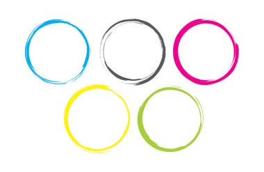 soyut renkli halkalar