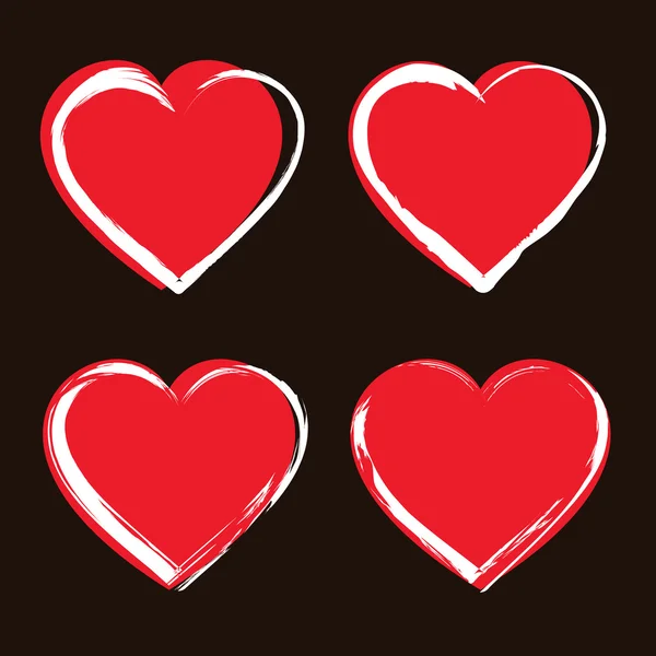 Conjunto de iconos del corazón — Vector de stock