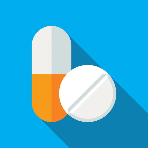 Medizin-Pillen-Ikone — Stockvektor