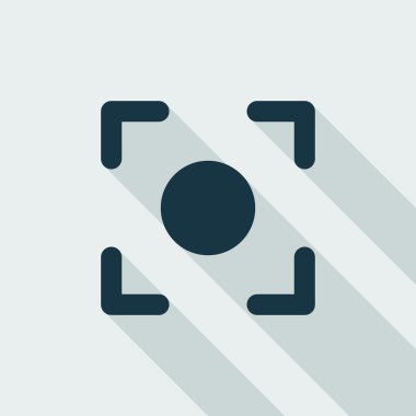 Gps Hedef Konum Düz Simge