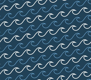 Dalga hatları seamless modeli