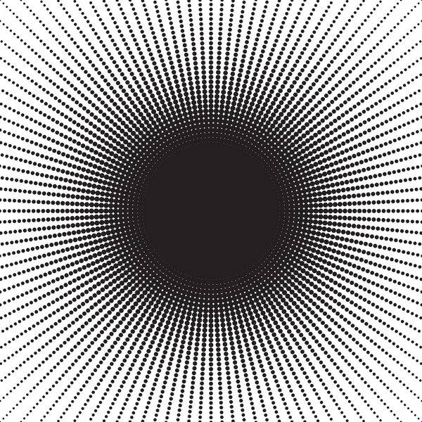 Stipple Halftone Sunburst