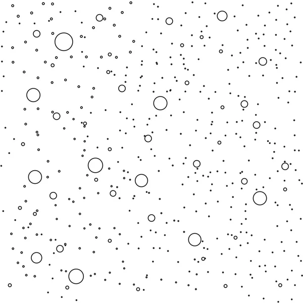 Olika storlekar cirklar och prickar sömlösa mönster — Stock vektor