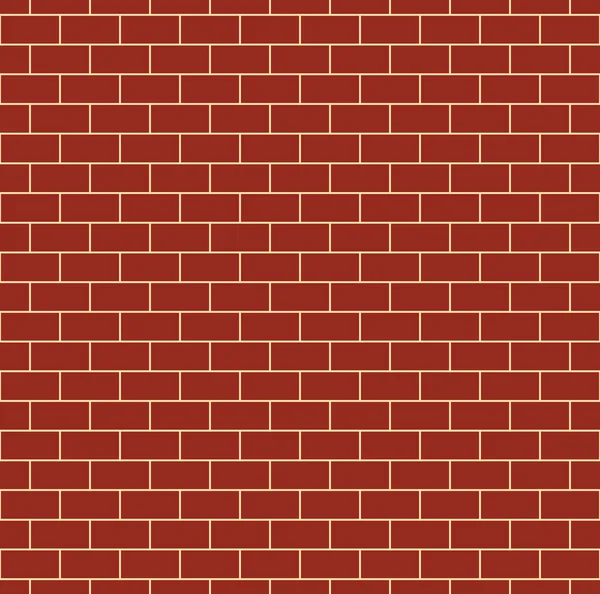 붉은 벽돌 벽 원활한 패턴 — 스톡 벡터