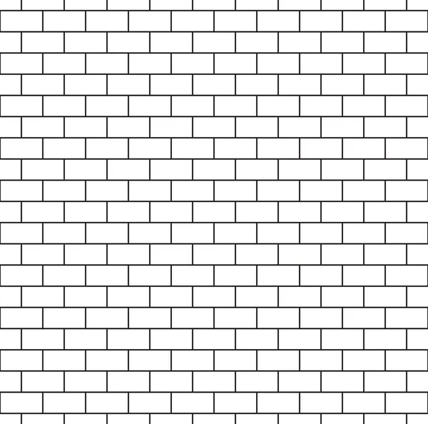 White Brick Wall Seamless Pattern — Stock Vector