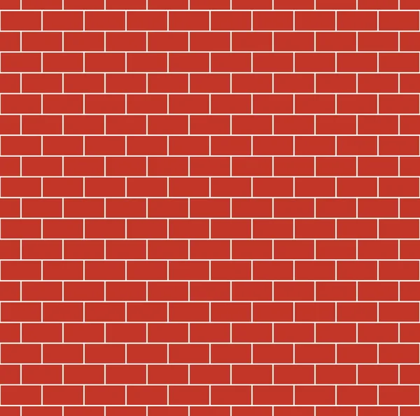 Червона цегляна стіна безшовна текстура — стоковий вектор