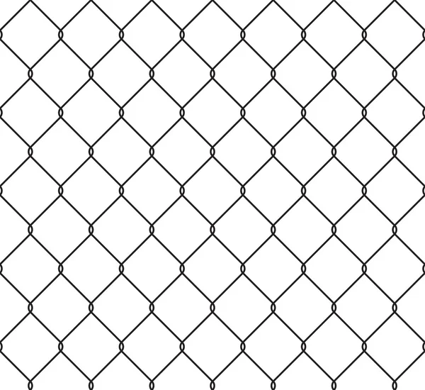 Metallic wired fence seamless pattern — Stock Vector