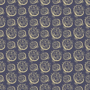 Elle çizilmiş çiçeksiz desen