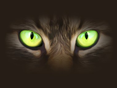 Cat eyes clipart