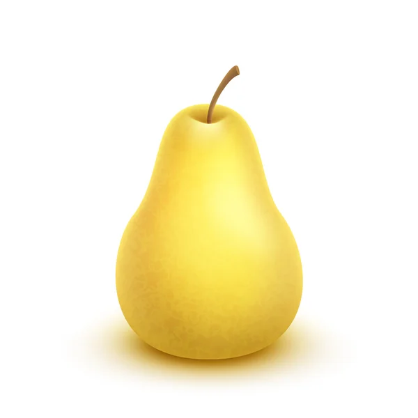 Poire mûre avec gouttes d'eau — Image vectorielle