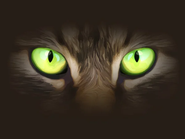 Yeux de chat — Image vectorielle