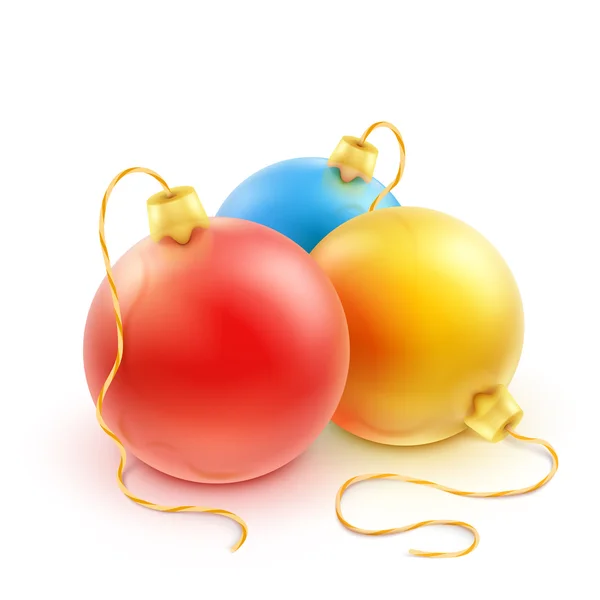 Bolas de Navidad coloridas — Archivo Imágenes Vectoriales