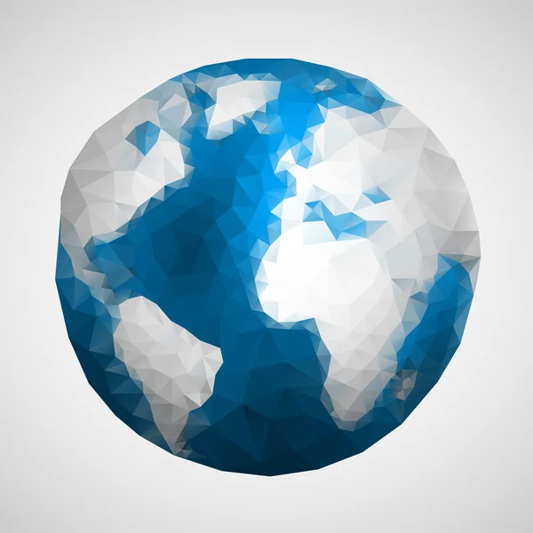 Globus ikona světa — Stockový vektor