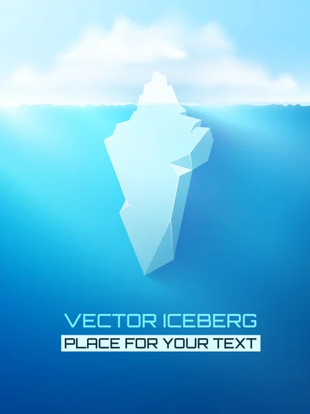 Iceberg ilustração conceito . — Vetor de Stock