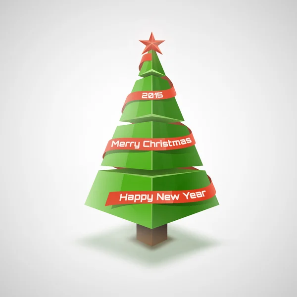 Árbol de Navidad fondo — Vector de stock