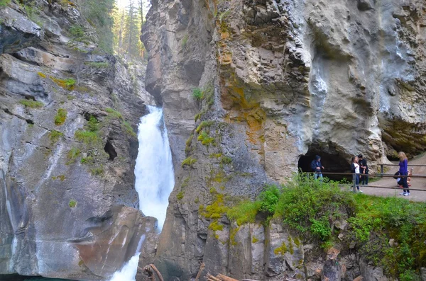 JOHNSTON CANYON, CANADA — Stockfoto